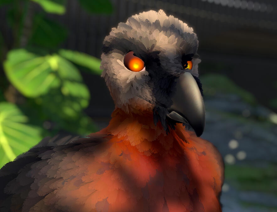 UntitledDiaphysis, a character of mine, using my from scratch Vulture Model